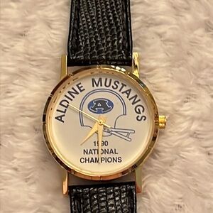 Vintage Womens 1990 Aldine Mustangs National Championship Watch Houston TX